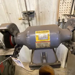 BALDOR 8" GRINDER. 3/4 HP WITH FLOOR STAND