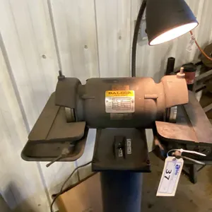 BALDOR 6" END GRINDER. DIAMOND WHEEL. 1/2 HP. ON FLOOR STAND. MODEL 522