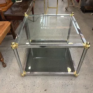 Glass Top End Table