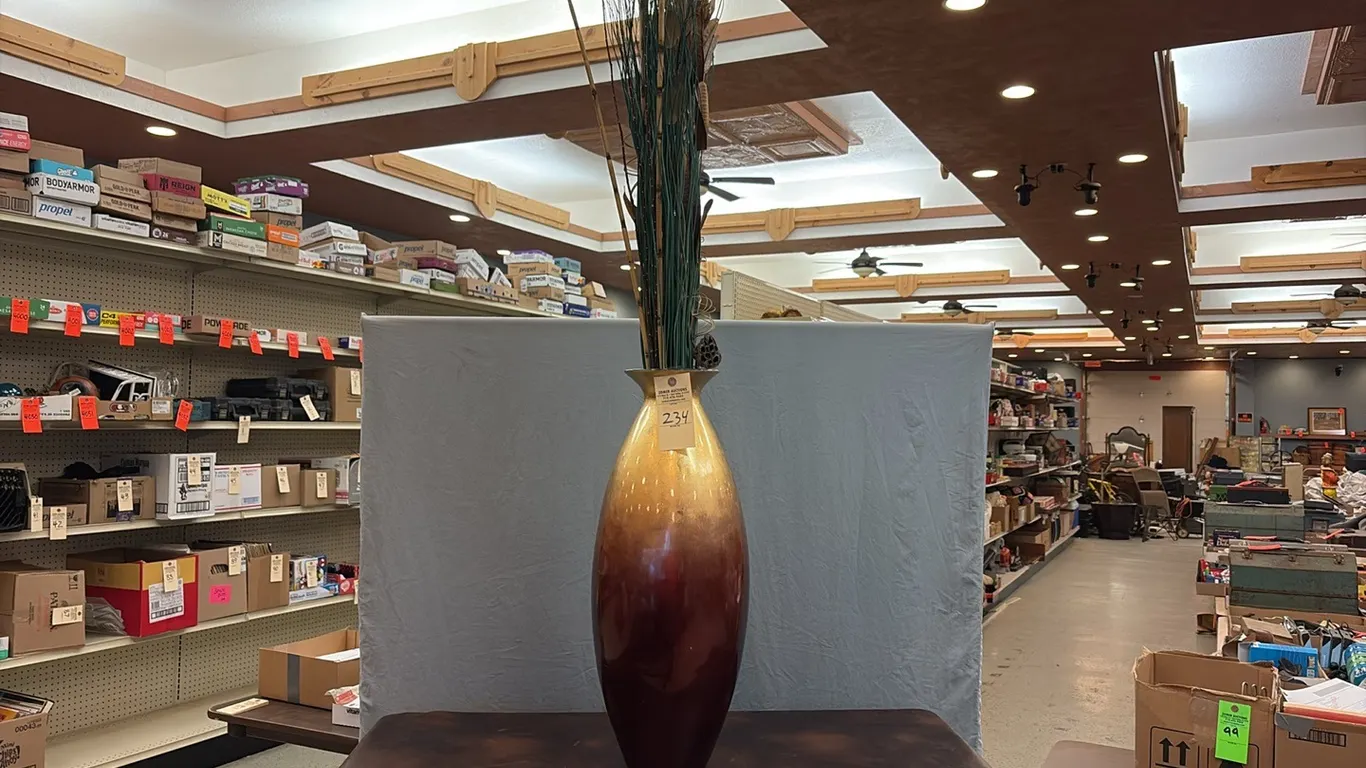 Large Vase w/ Greenery