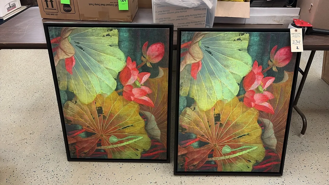 2- Floral Canvases