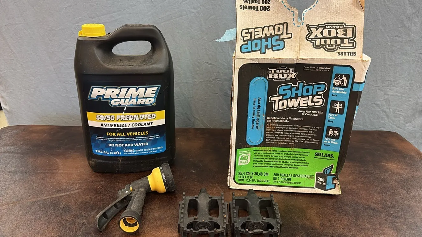 Shop Towels, Antifreeze & Misc