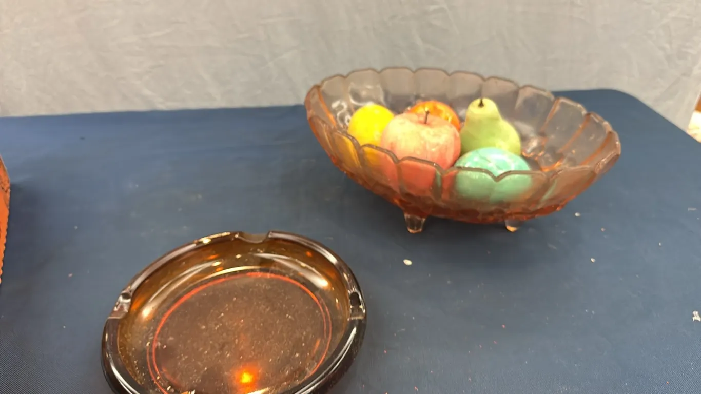 Bowl, fruit, ashtray