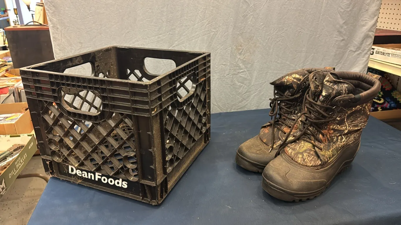 Milk crate boots