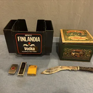 Lighters, Knife & Finlandia Table Organizer