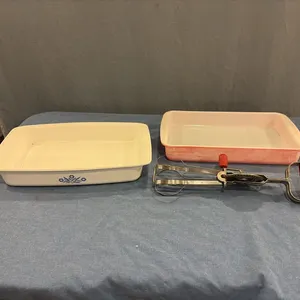 Pyrex, Corning Dishes & Hand Mixer