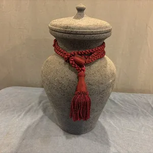 Blue Lidded Vase