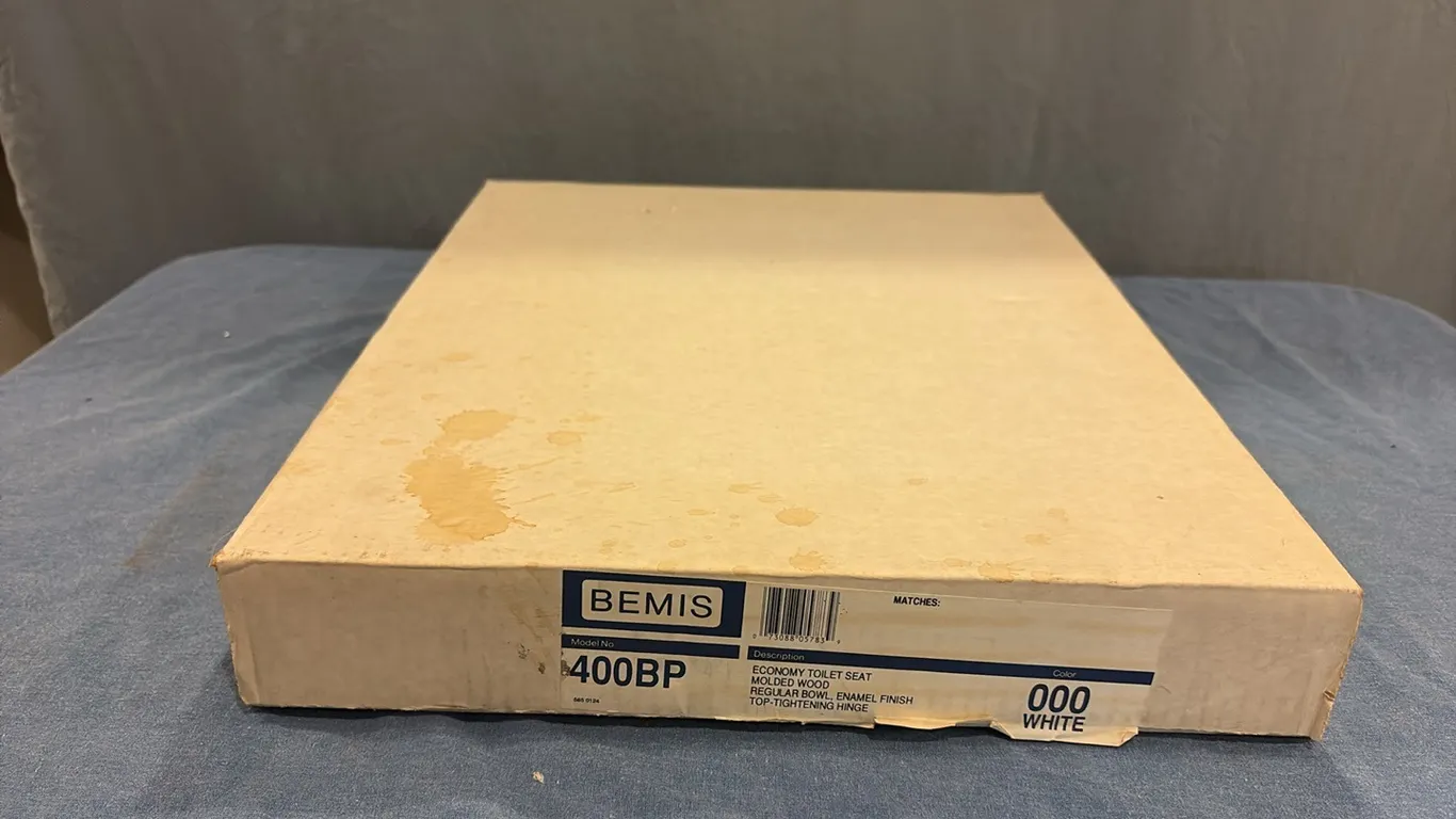 White Bemis Toilet Seat