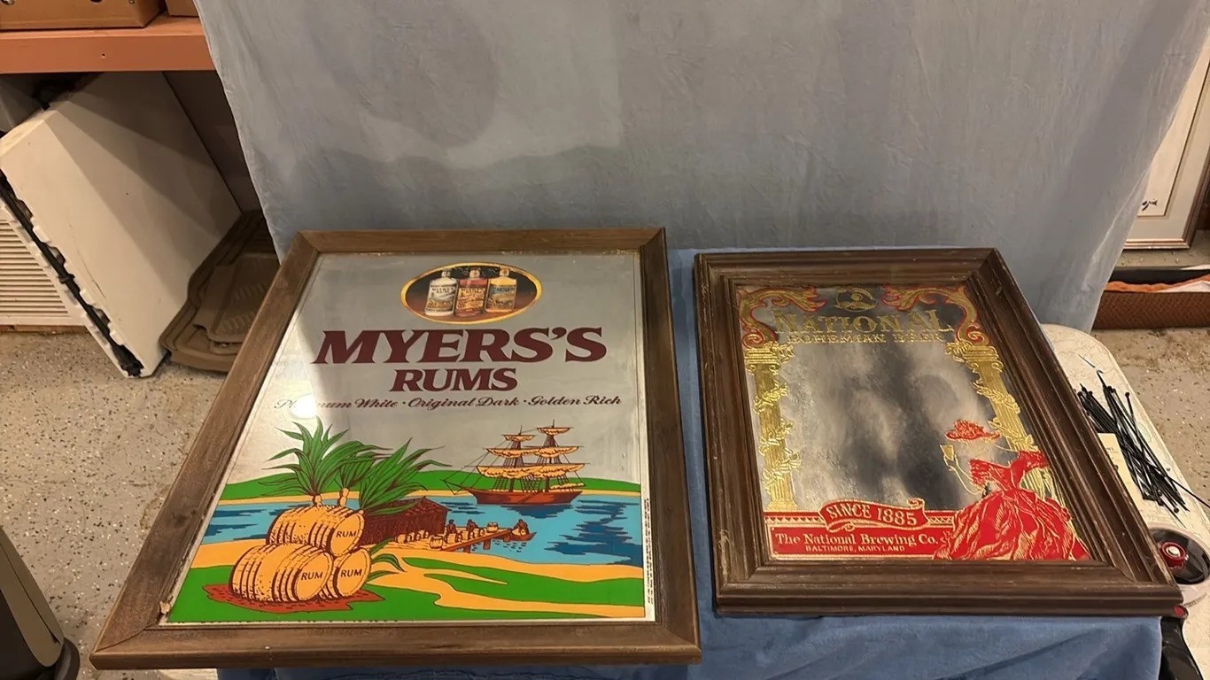 Myers’s Rums & National Beer Mirrors