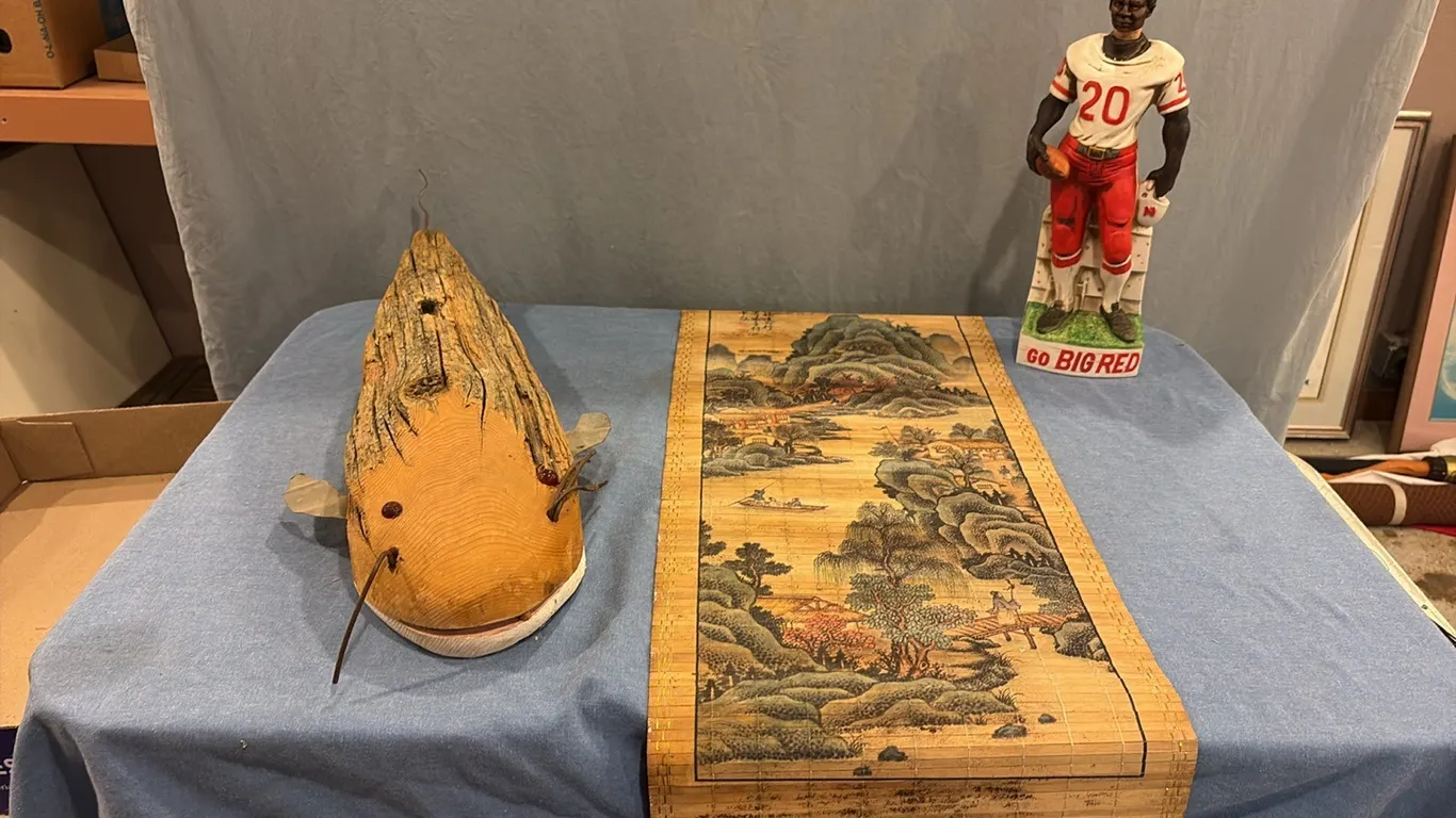 Nebraska Decanter, Wall Decor & Wood Fish