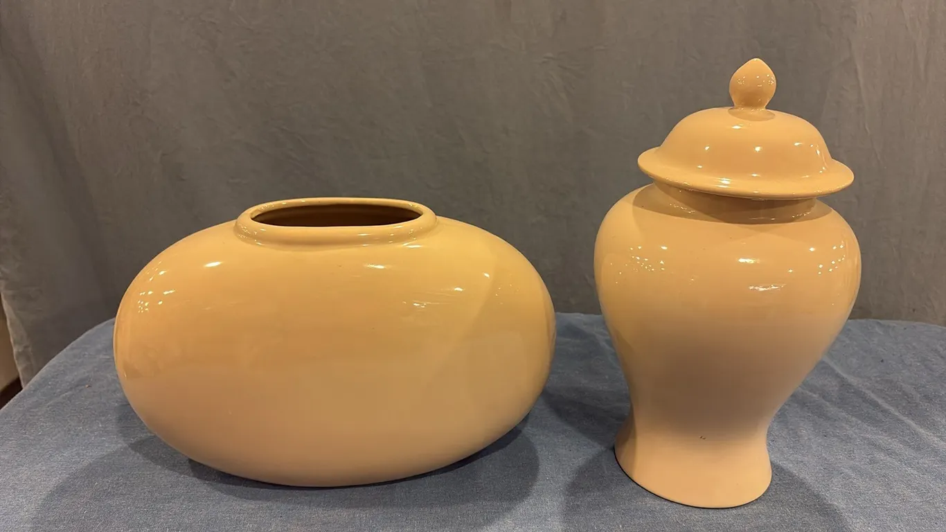 Creme Ceramic Vases