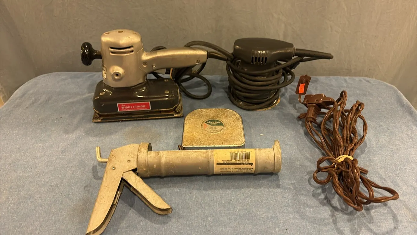 Sanders, Caulk Gun, Tape Measure & Extension Cord