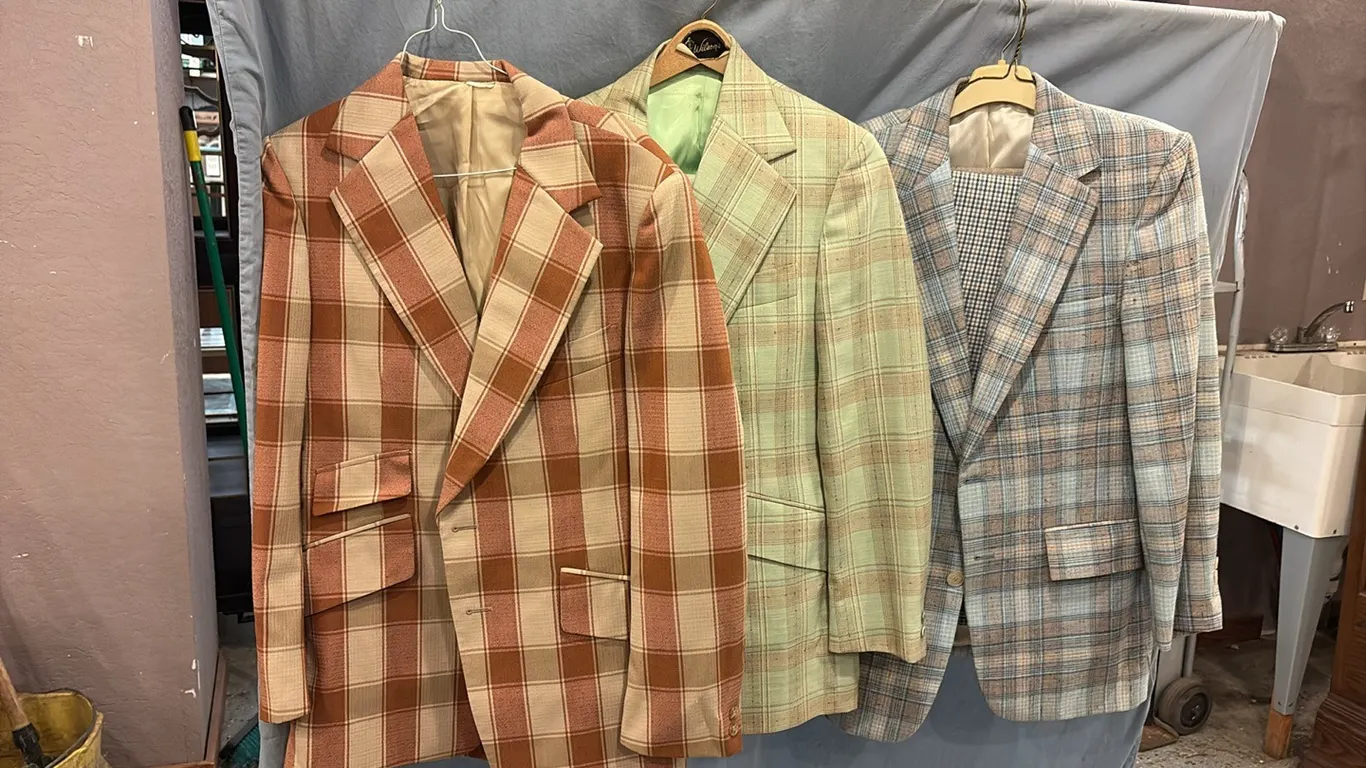3- Vintage Plaid Suits