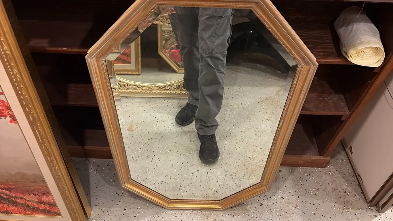 Large Gold Framed Mirror