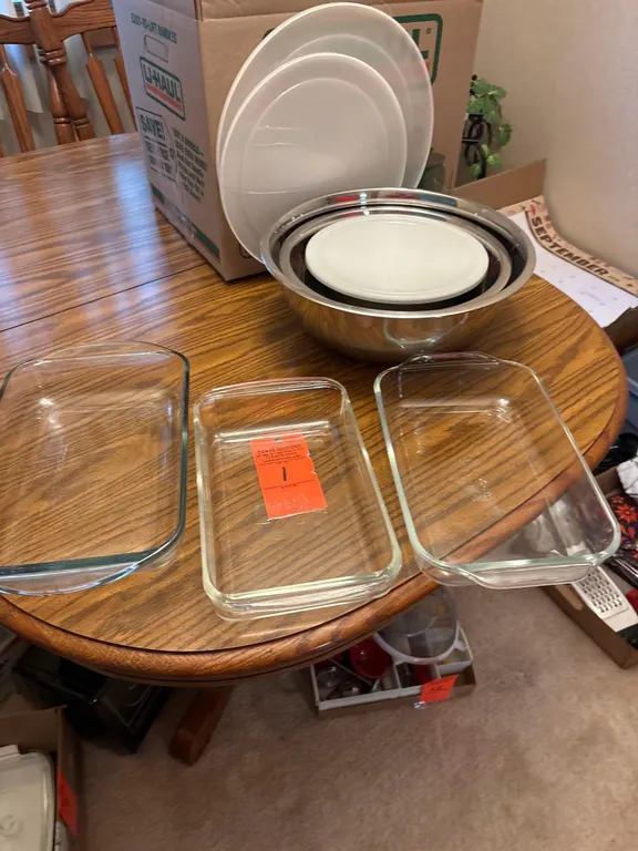 Pyrex Pans, SS Mixing Bowls
