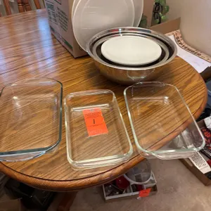 Pyrex Pans, SS Mixing Bowls