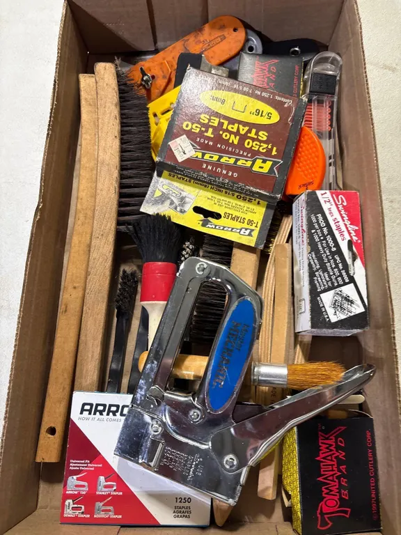 Stapler,Wire Brush, Ect