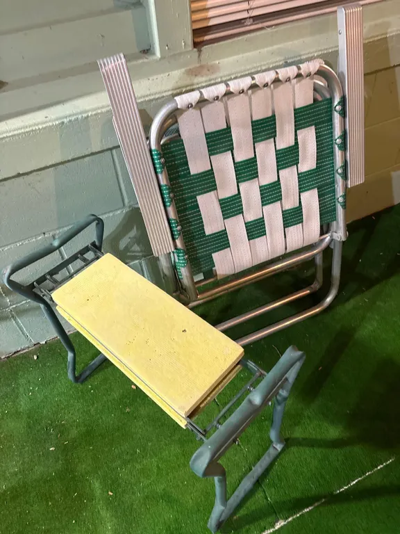 Garden Stool, Lawn Chairs