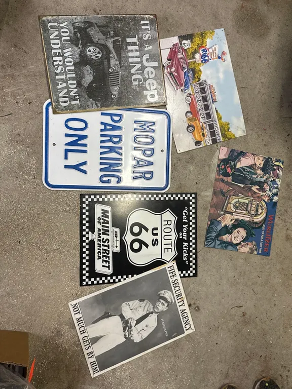 Metal signs