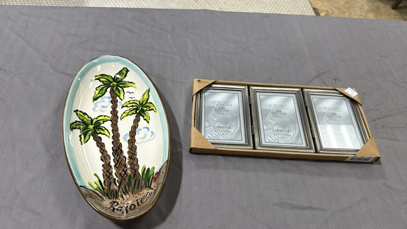 Picture frames, decor bowl