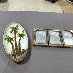 Picture frames, decor bowl