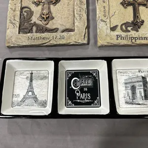 Divided tray, plaques