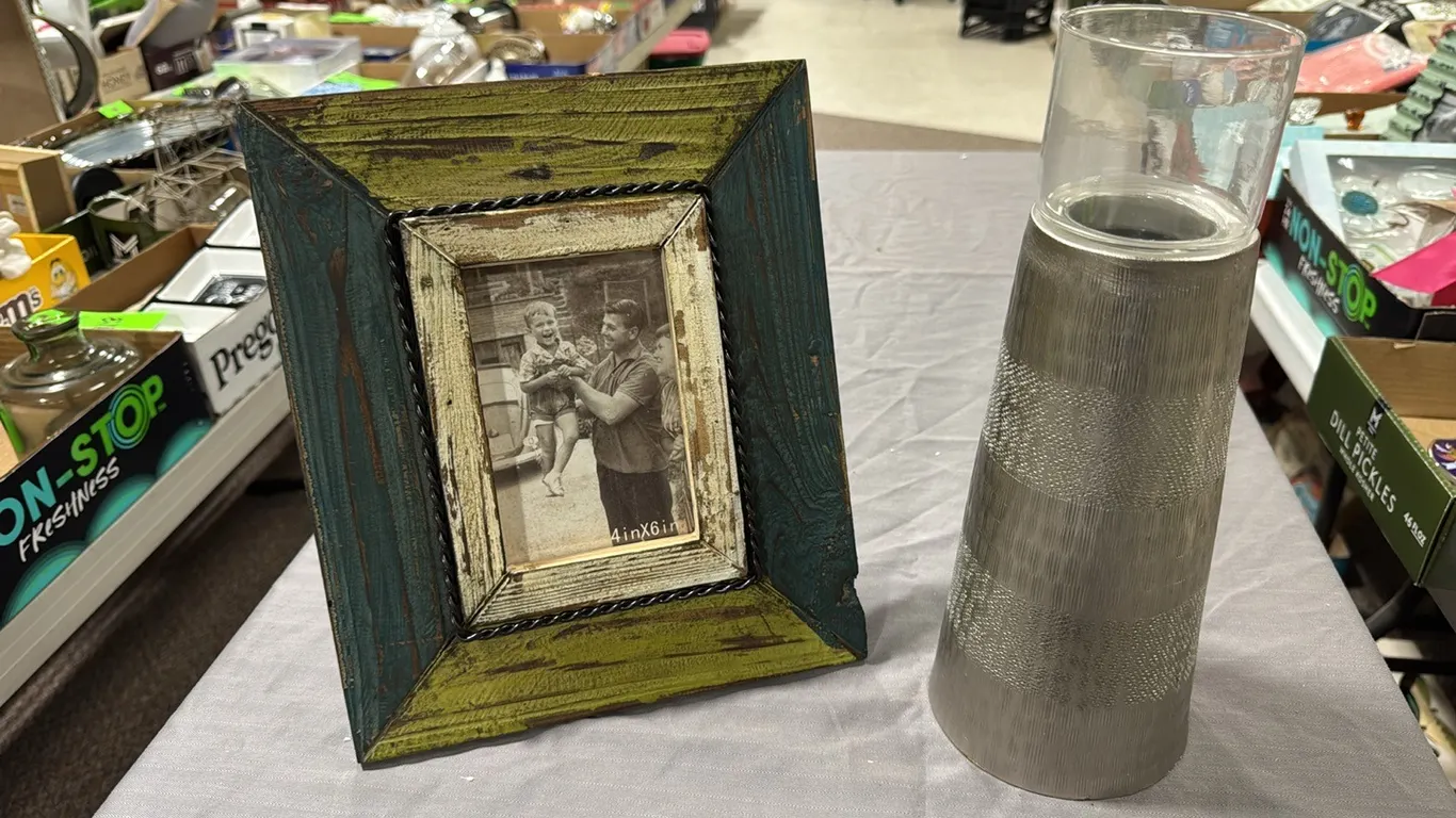 Picture frame, candle holder
