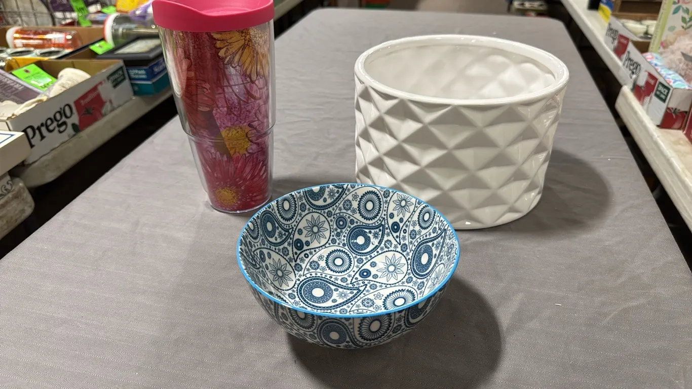 Bowls, drink glass