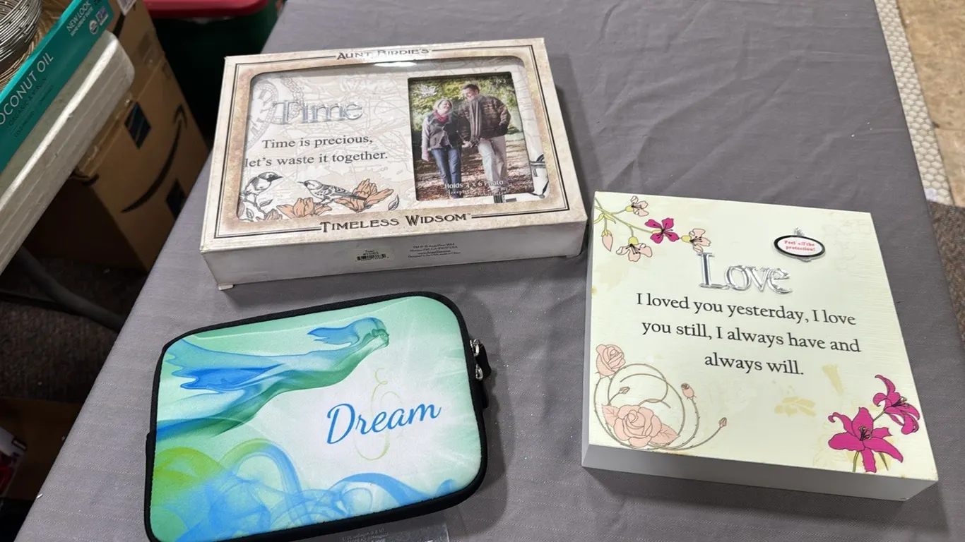 Picture frame, sign, tablet sleeve