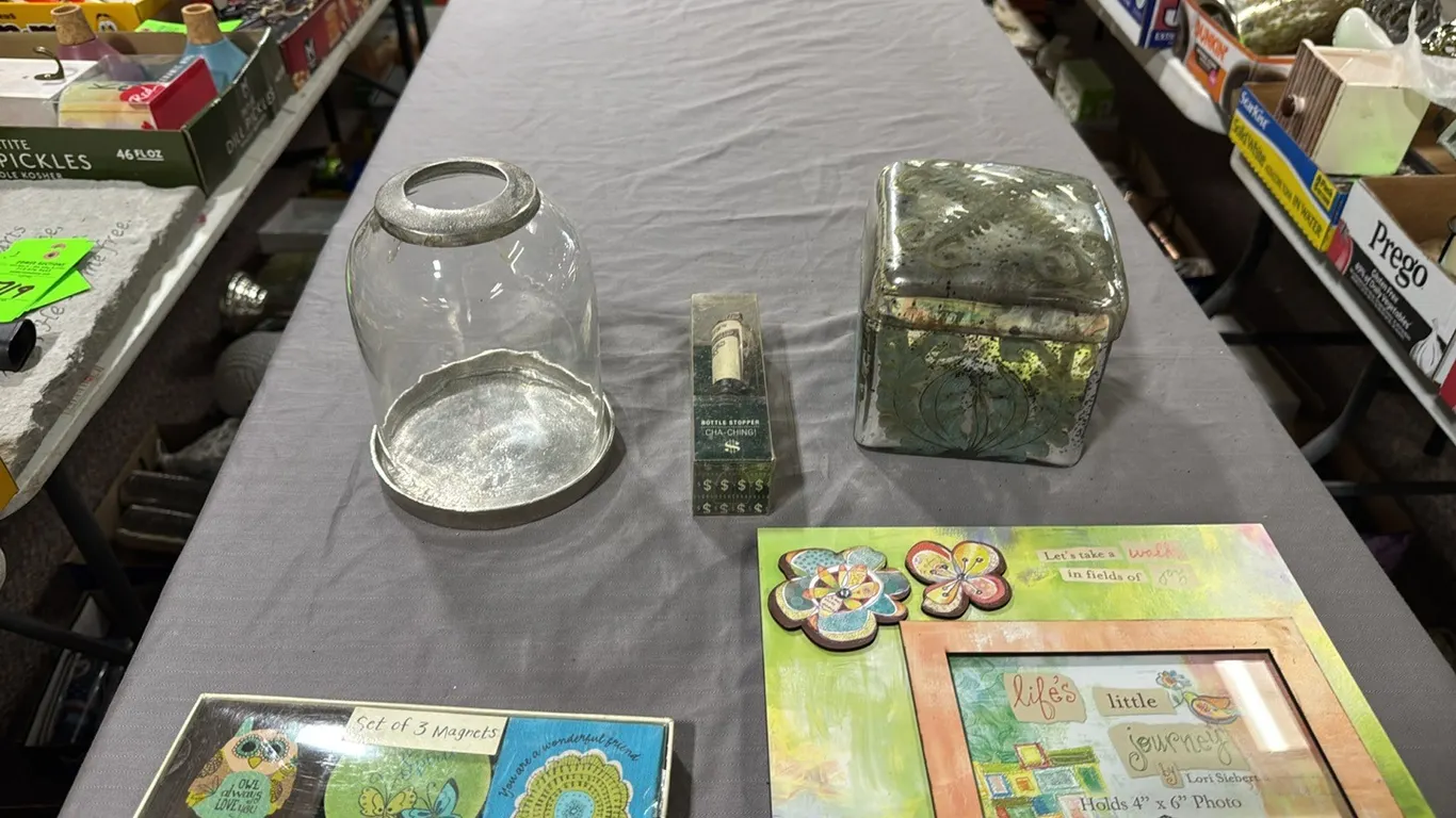 Candle dome, magnets, canister