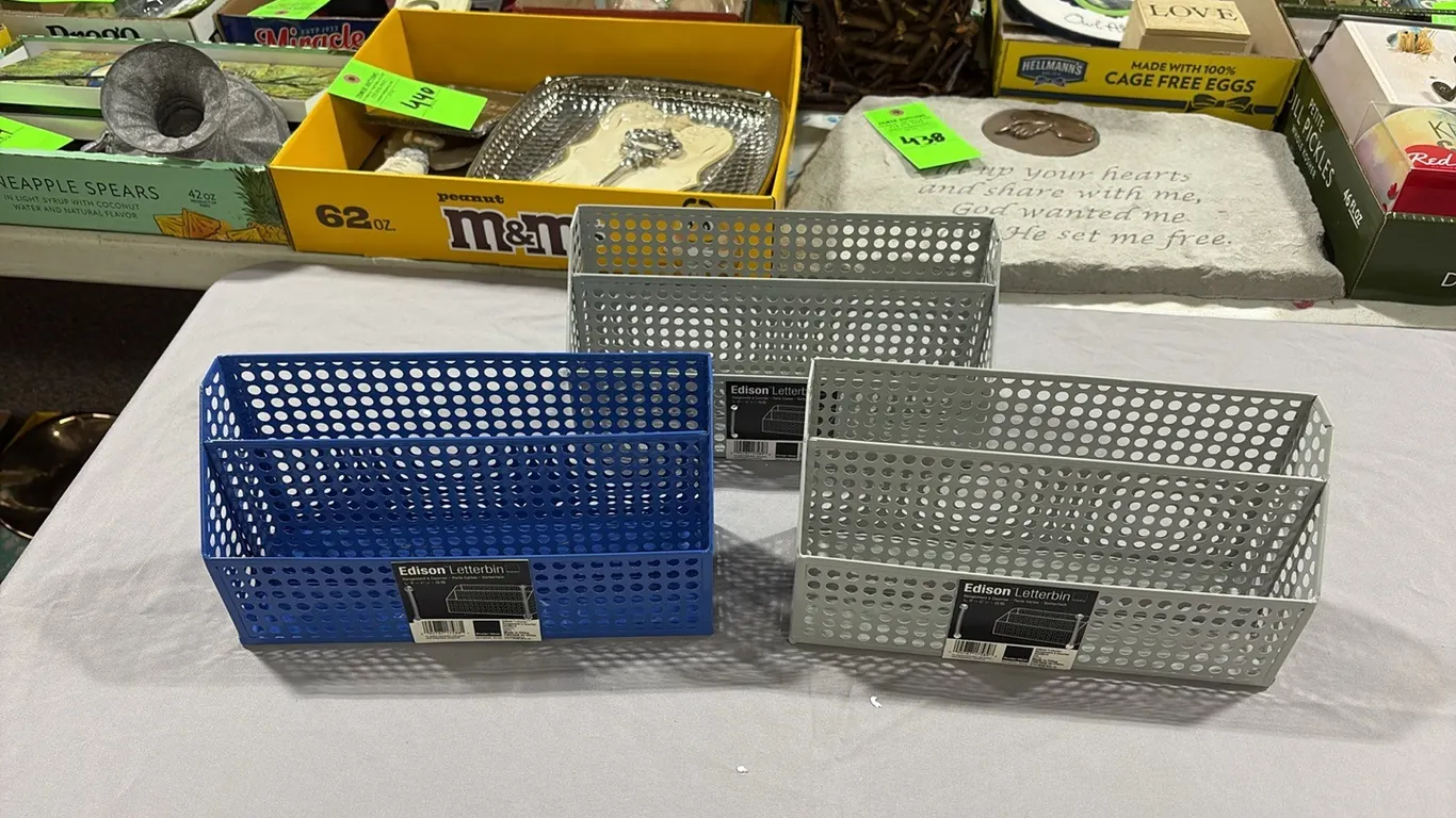 3- Metal Letterbins