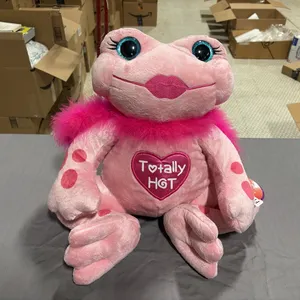 Pink Frog Stuffed Animal