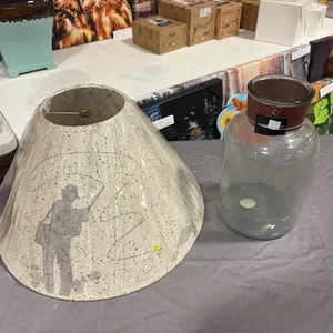 Fishing Lamp Shade & Vase