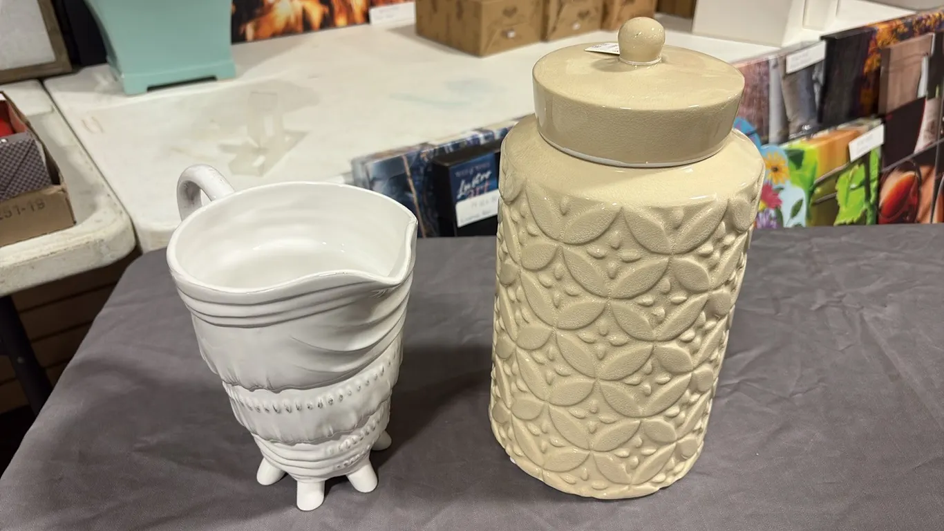 Ceramic Pitcher & Jar