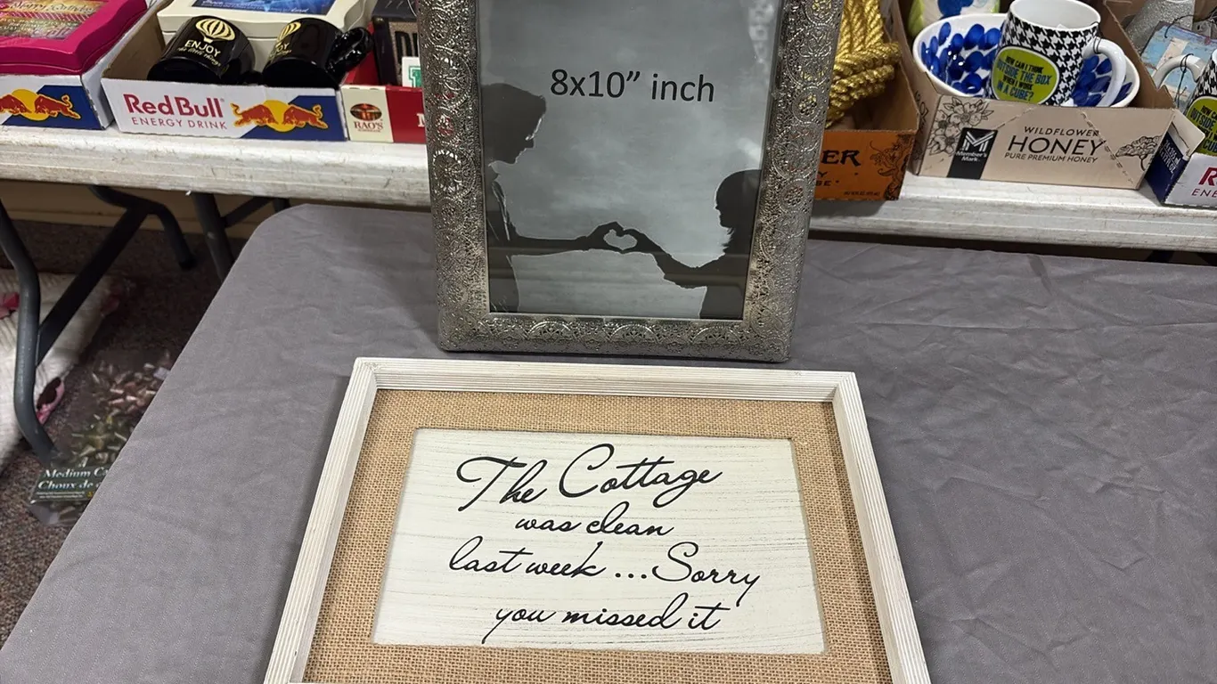 Picture Frame & Sign