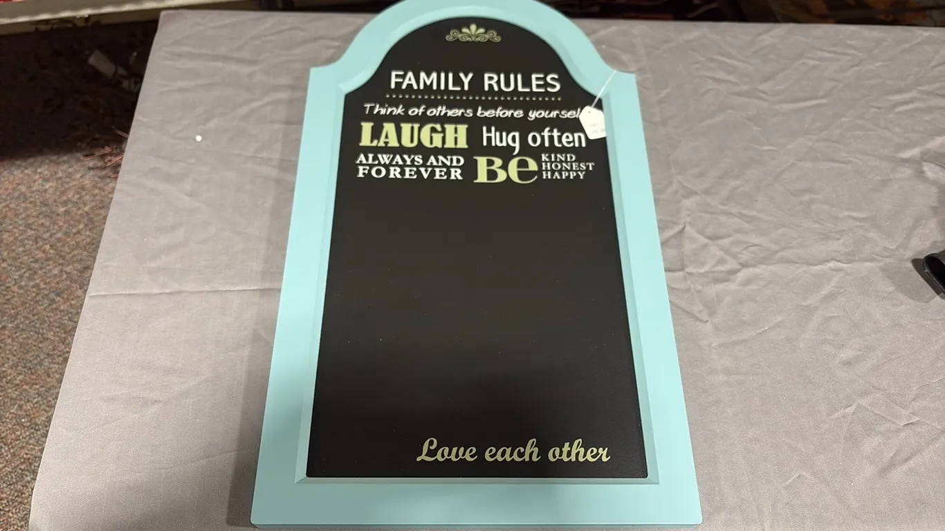Family Rules Chalkboard