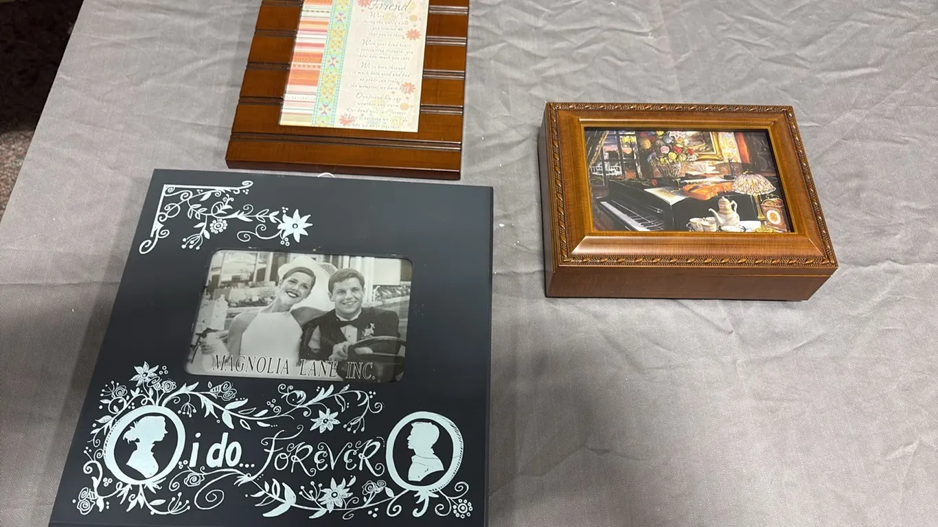Picture Frames & Wood Music Box