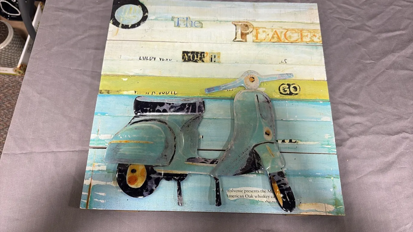 Moped Wall Decor