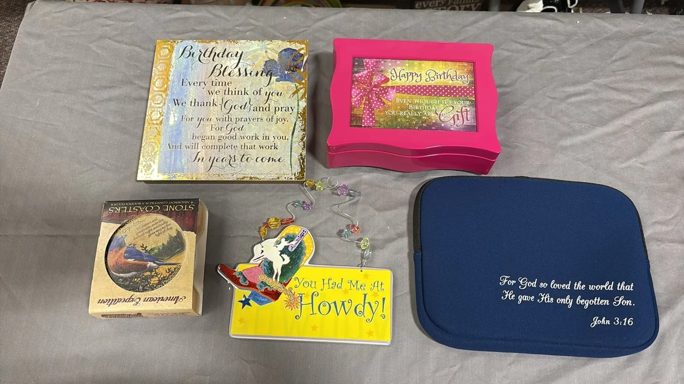 Birthday Items, Church Case & Coasters