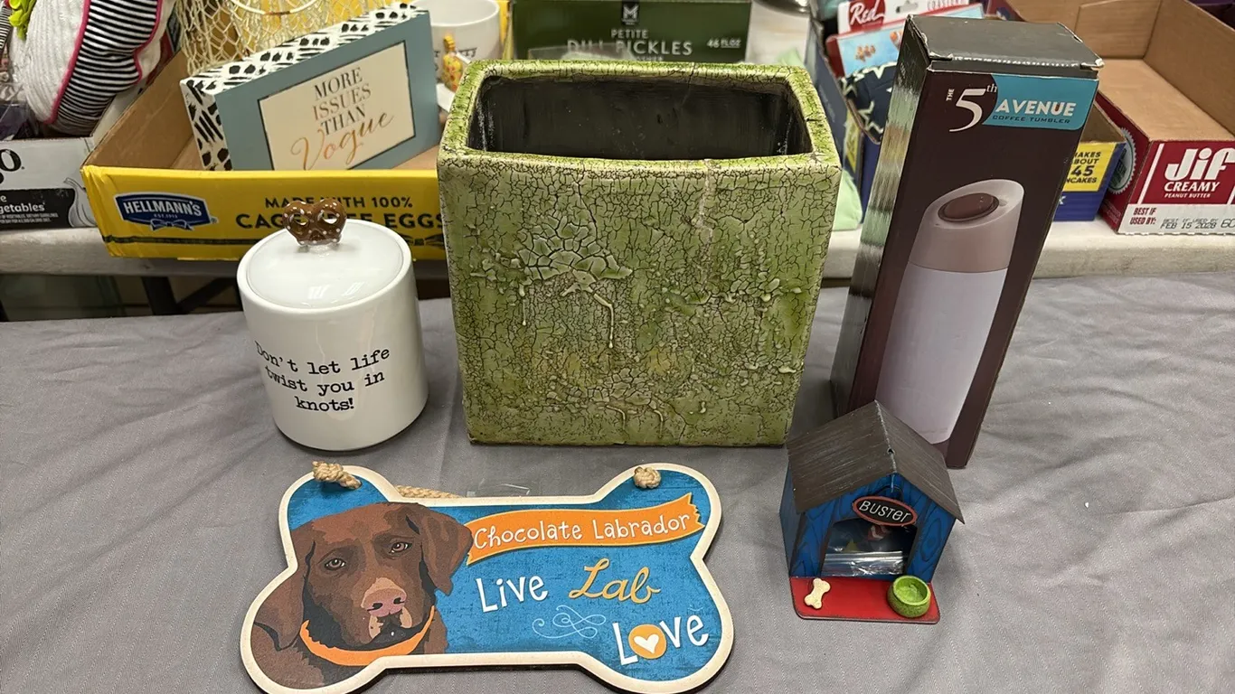Vase, Pretzel Jar, Travel Mug & Decor