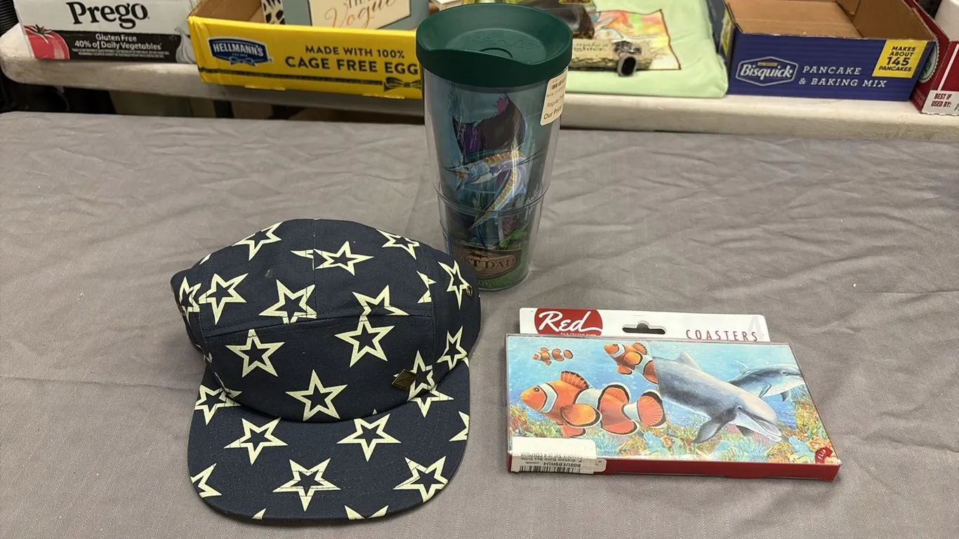 Star Hat, Fish Coasters & Tervis Mug