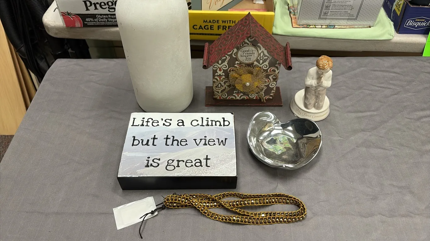 Glass Vase, Decor & Bracelet