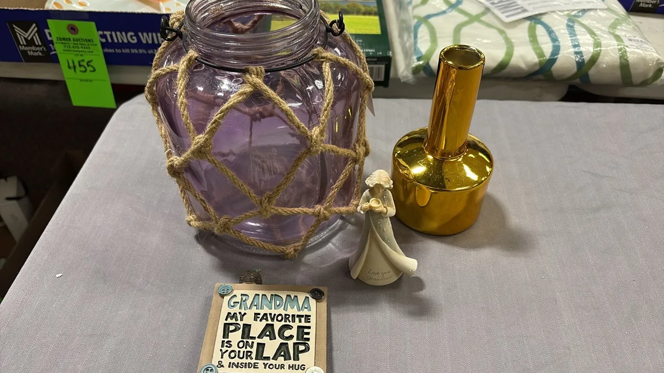 Purple Vase & Decor