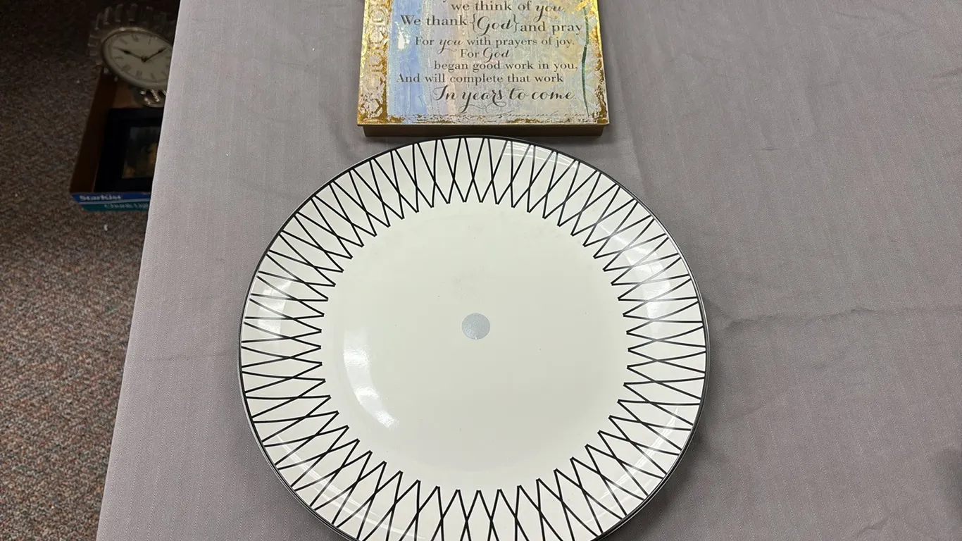 Large Plate & Birthday Blessing