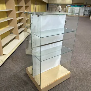Double sided display shelves