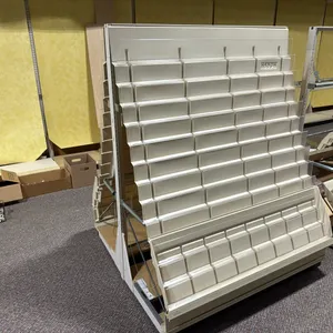 Double sided card rack