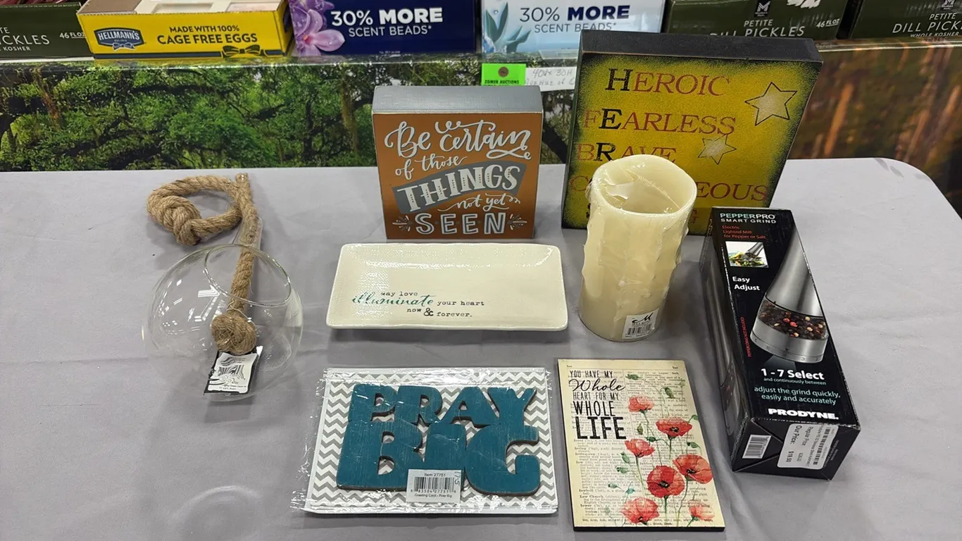 Electric Mill, Candle, Signs & Decor