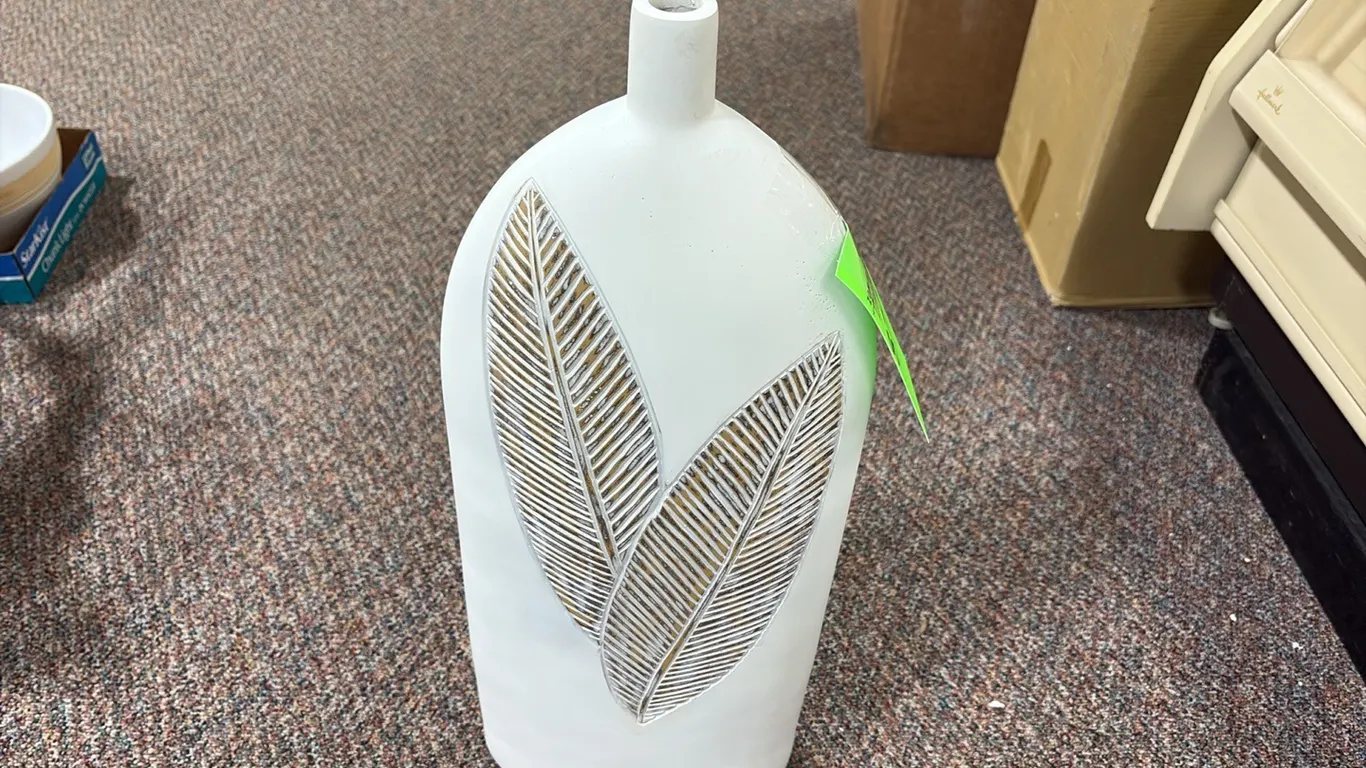 Large White Vase