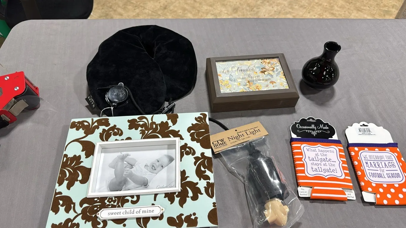 Treasure box, coozies, frame