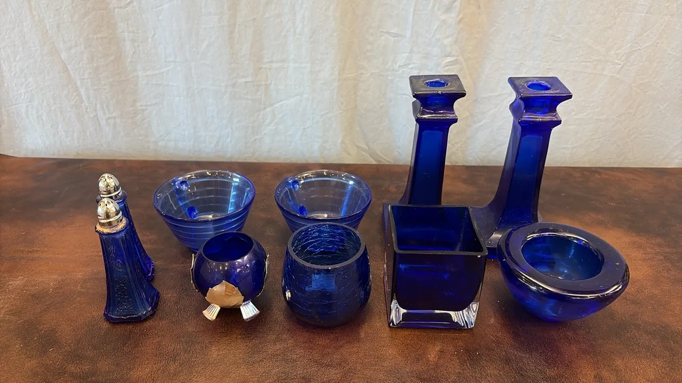Blue Glassware
